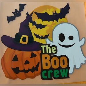 Halloween Ghost and Pumpkin t-shirt. Made to order. Sizes NB-3X. Pick your color